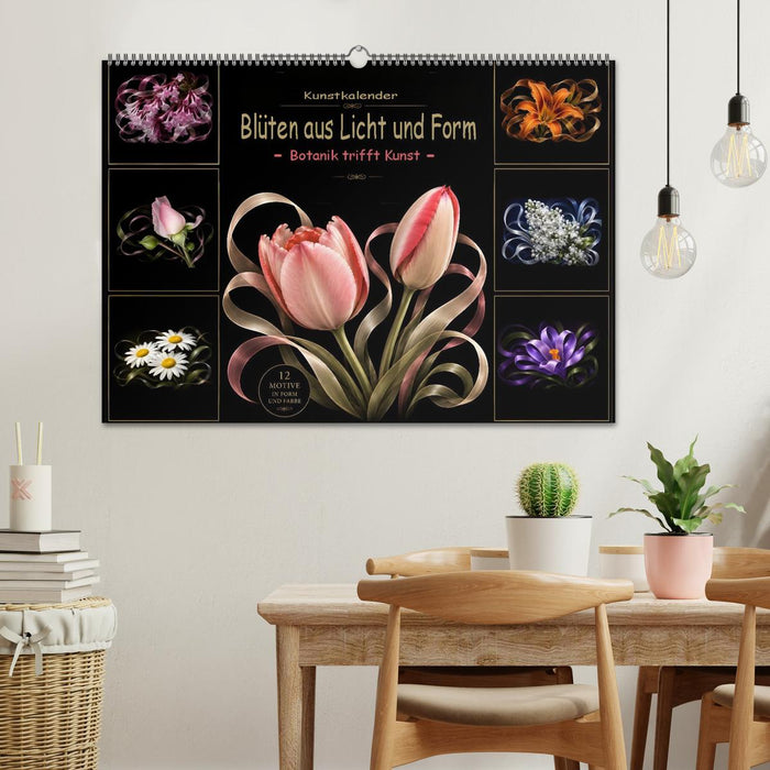Blüten aus Licht und Form Botanik trifft und Kunst (CALVENDO Wandkalender 2027)
