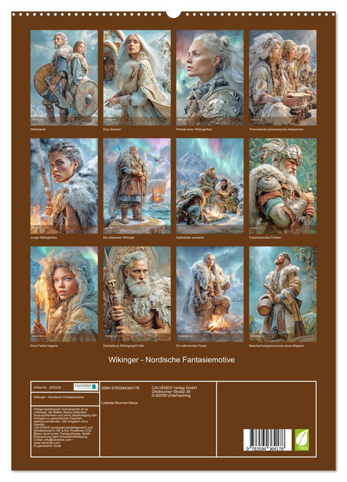 Wikinger - Nordische Fantasiemotive (CALVENDO Premium Wandkalender 2027)