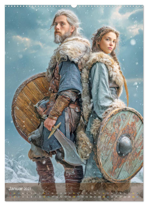 Wikinger - Nordische Fantasiemotive (CALVENDO Premium Wandkalender 2027)