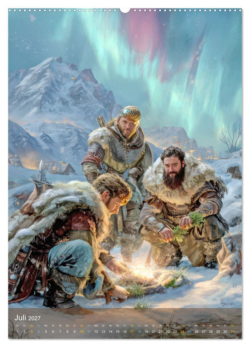 Wikinger - Nordische Fantasiemotive (CALVENDO Premium Wandkalender 2027)