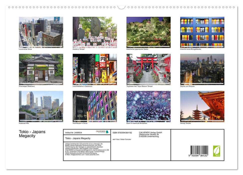 Tokio - Japans Megacity (CALVENDO Premium Wandkalender 2027)