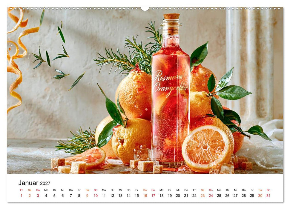 Liköre - Frucht. Frisch. Frech. (CALVENDO Wandkalender 2027)