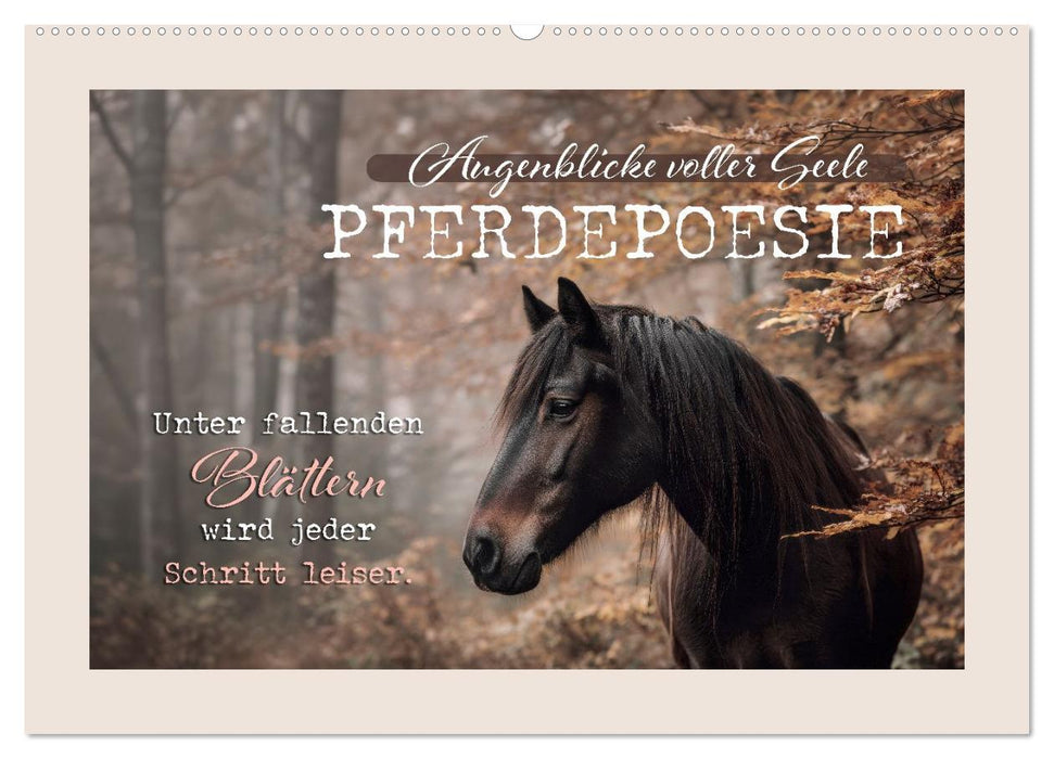 Pferdepoesie - Augenblicke voller Seele (CALVENDO Wandkalender 2027)