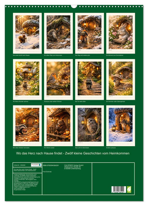 Wo das Herz nach Hause findet - Zwölf kleine Geschichten vom Heimkommen (CALVENDO Wandkalender 2027)
