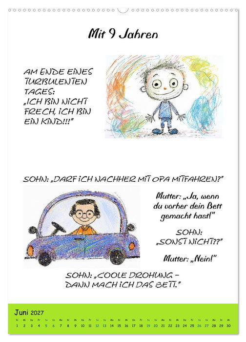 Kindermund - Sprüchesammlung mit Schmunzelgarantie (CALVENDO Premium Wandkalender 2027)