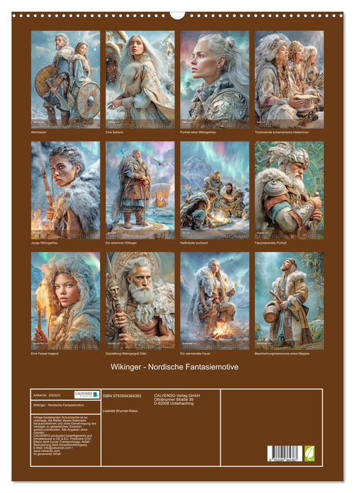 Wikinger - Nordische Fantasiemotive (CALVENDO Wandkalender 2027)