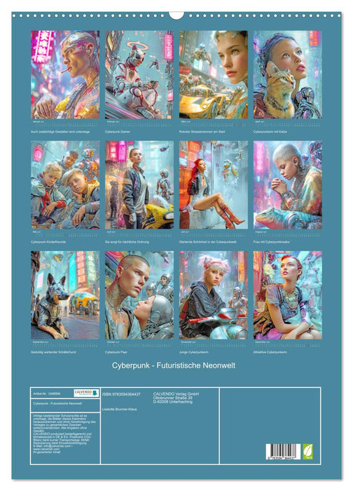 Cyberpunk - Futuristische Neonwelt (CALVENDO Wandkalender 2027)