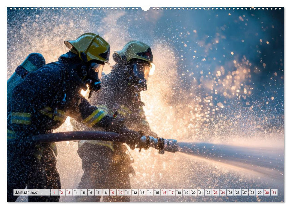 Feuerwehr - Helden im Einsatz (CALVENDO Premium Wandkalender 2027)