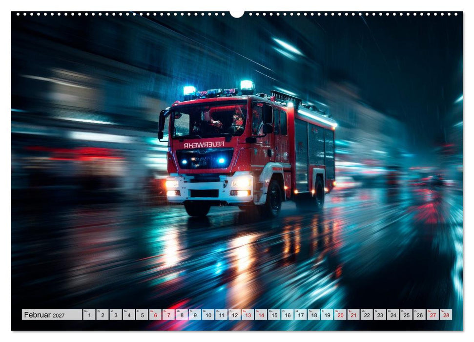 Feuerwehr - Helden im Einsatz (CALVENDO Premium Wandkalender 2027)
