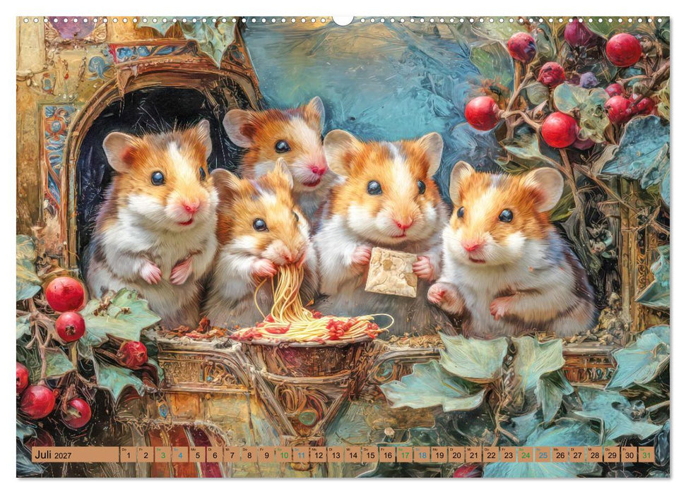 Niedliche Tiere - Unser gemütliches Heim (CALVENDO Premium Wandkalender 2027)