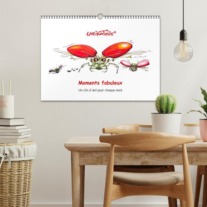 KARIKATIERE® Moments fabuleux, un clin d'œil pour chaque mois (CALVENDO Calendrier mensuel 2027)