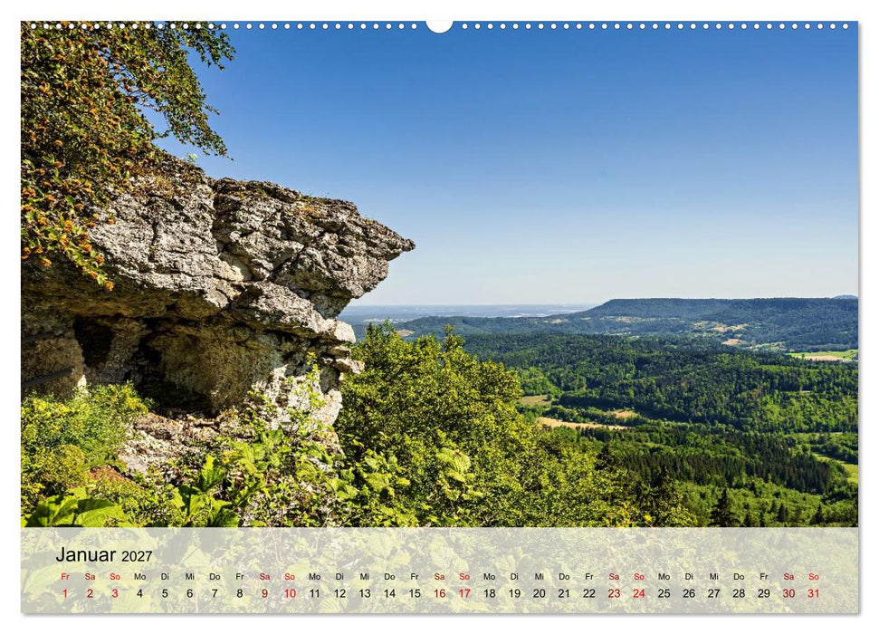 Schwäbische Alb - am Trauf zwischen Tal und Kante (CALVENDO Premium Wandkalender 2027)
