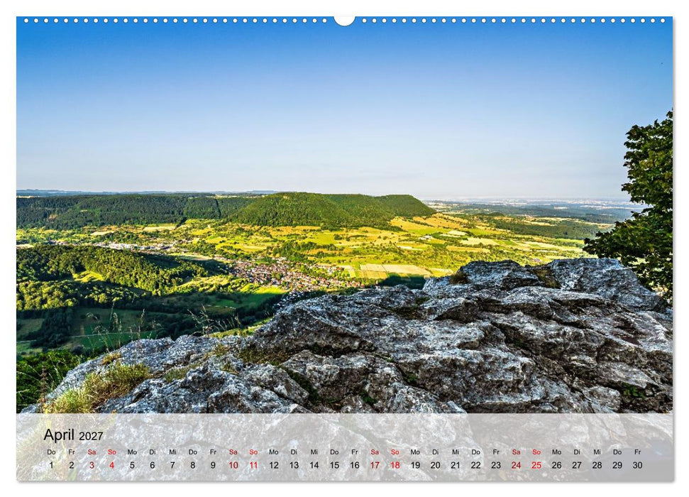 Schwäbische Alb - am Trauf zwischen Tal und Kante (CALVENDO Premium Wandkalender 2027)