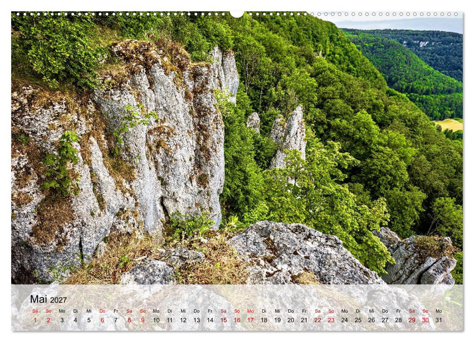 Schwäbische Alb - am Trauf zwischen Tal und Kante (CALVENDO Premium Wandkalender 2027)