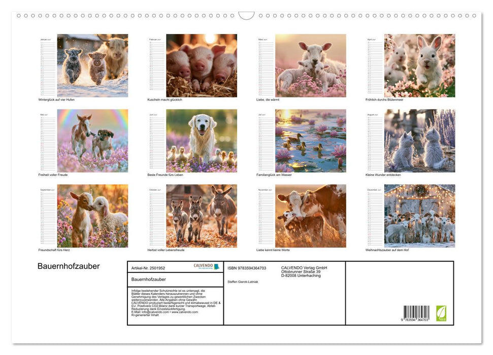 Bauernhofzauber (CALVENDO Wandkalender 2027)