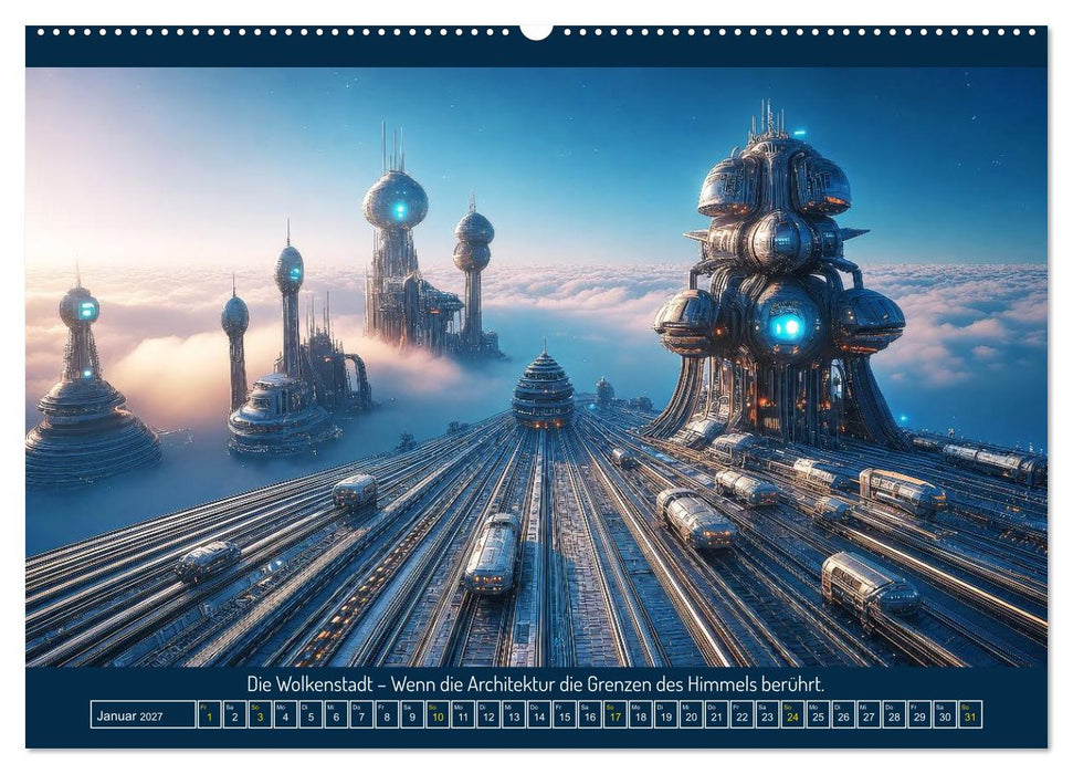 Metropolen der Fantasie (CALVENDO Premium Wandkalender 2027)