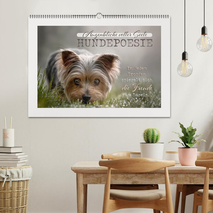 Hundepoesie - Augenblicke voller Seele (CALVENDO Wandkalender 2027)