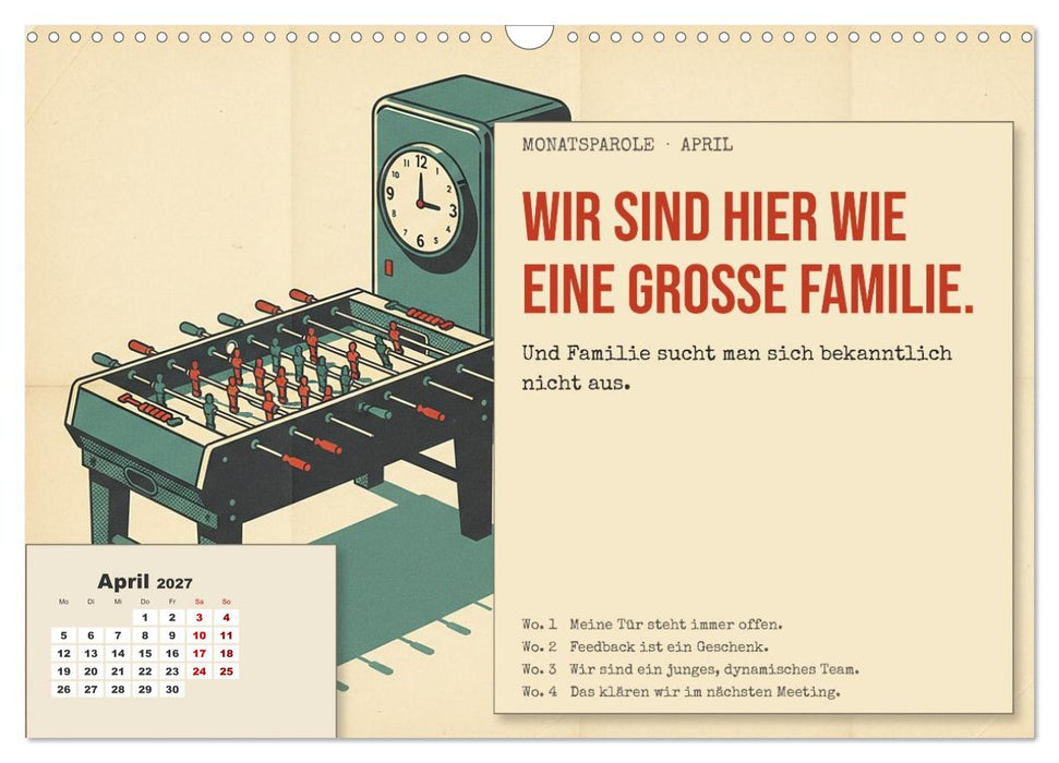 Aushalten. Durchhalten. Maul halten. (CALVENDO Wandkalender 2027)