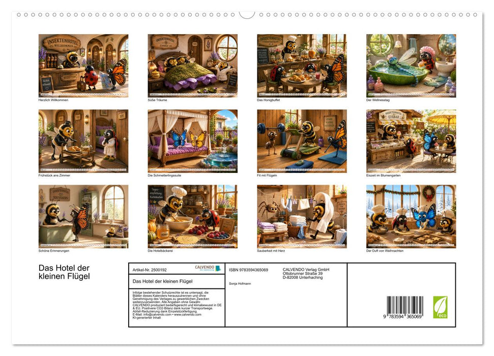 Das Hotel der kleinen Flügel (CALVENDO Premium Wandkalender 2027)