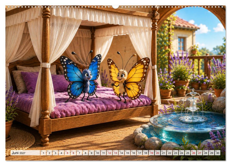 Das Hotel der kleinen Flügel (CALVENDO Premium Wandkalender 2027)