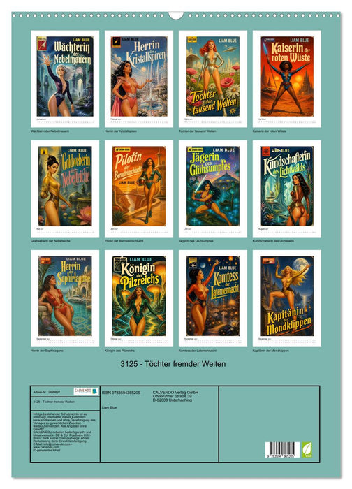 3125 - Töchter fremder Welten (CALVENDO Wandkalender 2027)