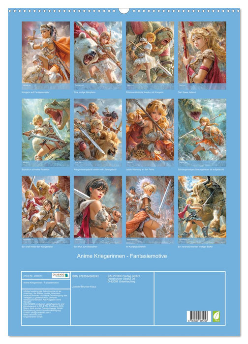 Anime Kriegerinnen - Fantasiemotive (CALVENDO Wandkalender 2027)