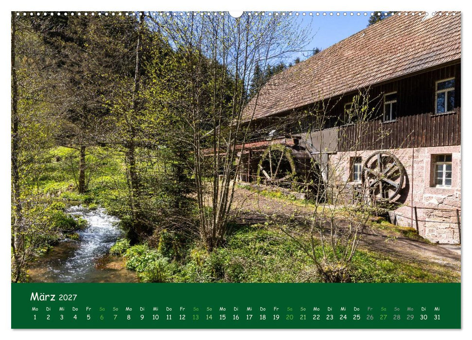 Mühlenromantik im Schwarzwald (CALVENDO Wandkalender 2027)