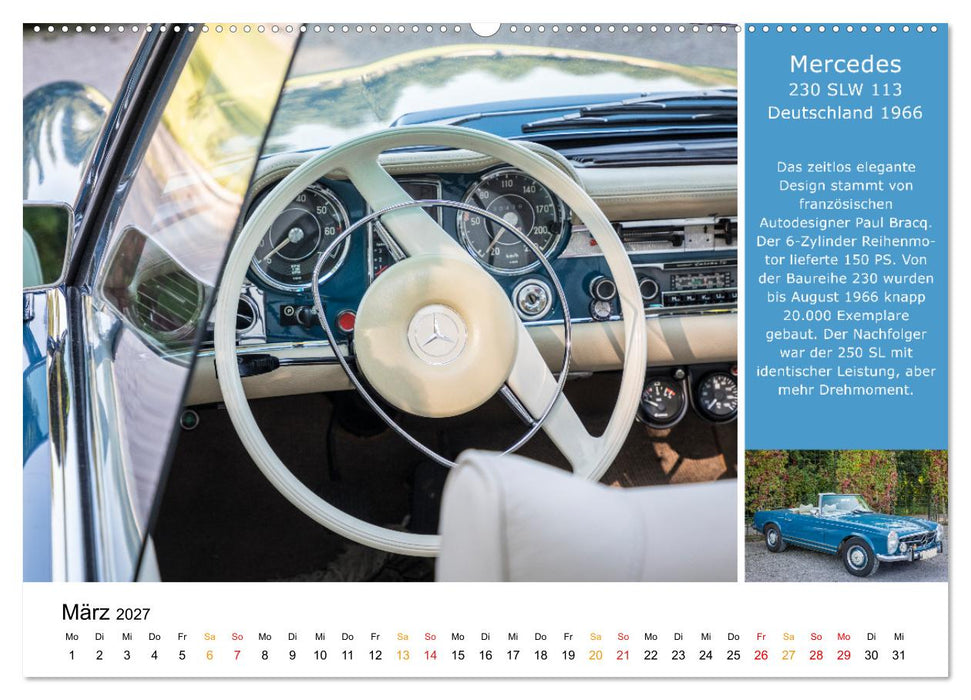 Hinter dem Steuer berühmter Automobile (CALVENDO Premium Wandkalender 2027)