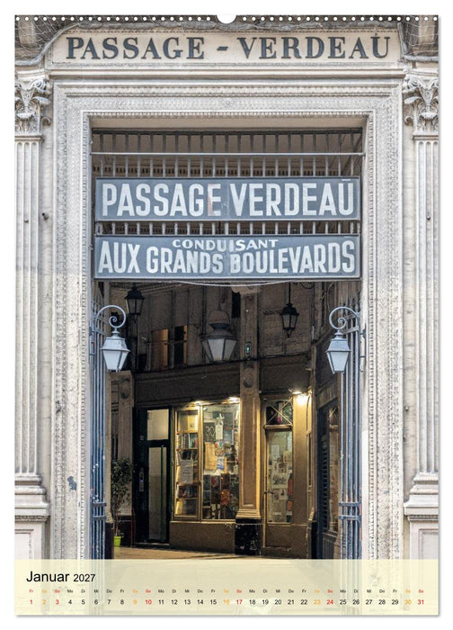 Pariser Passagen – Architektur und Atmosphäre (CALVENDO Premium Wandkalender 2027)
