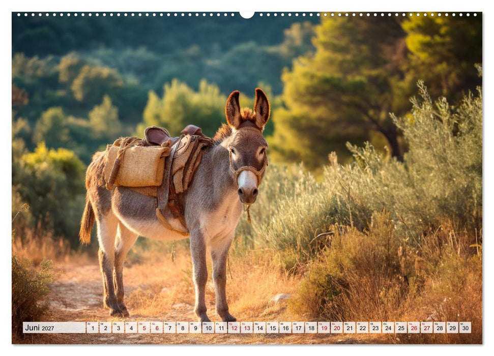 Esel - Charakterköpfe der Natur (CALVENDO Premium Wandkalender 2027)