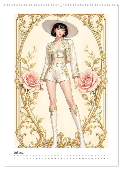 Traumkleider in Weiß und Gold (CALVENDO Premium Wandkalender 2027)