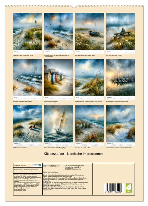 Küstenzauber - Nordische Impressionen (CALVENDO Premium Wandkalender 2027)