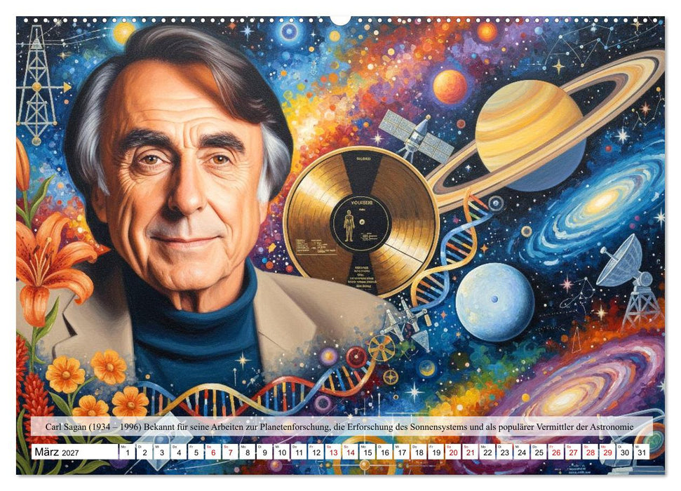Pioniere der Astrophysik (CALVENDO Premium Wandkalender 2027)