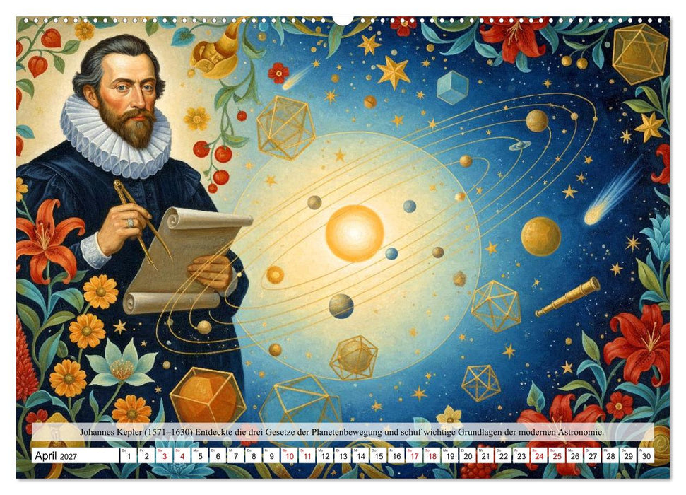 Pioniere der Astrophysik (CALVENDO Premium Wandkalender 2027)