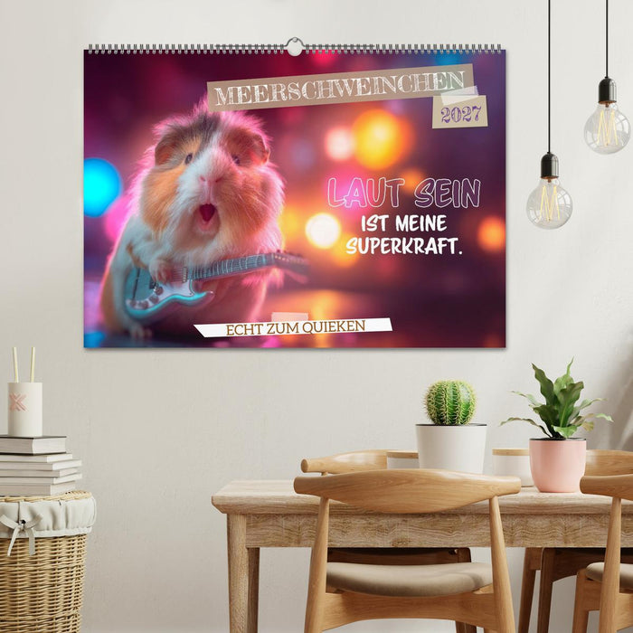 Meerschweinchen - Echt zum Quieken (CALVENDO Wandkalender 2027)