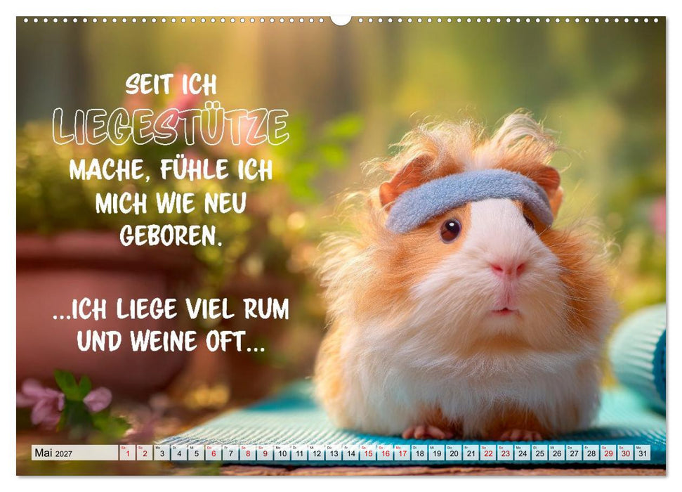Meerschweinchen - Echt zum Quieken (CALVENDO Wandkalender 2027)