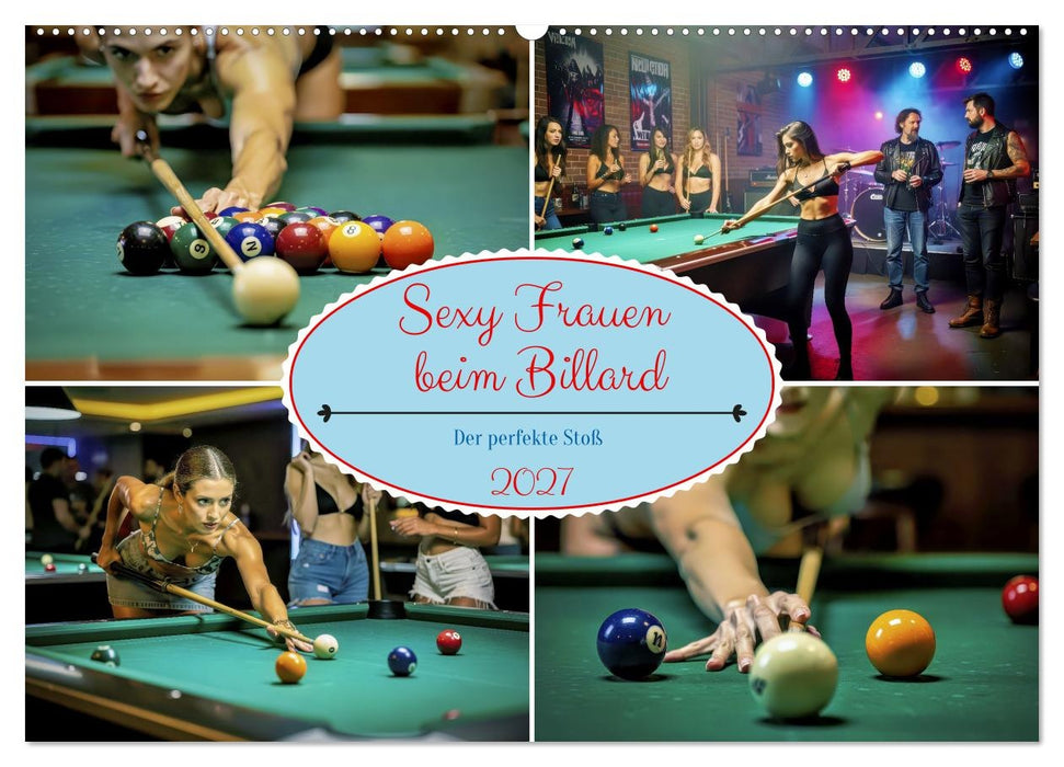 Sexy Frauen beim Billard (CALVENDO Wandkalender 2027)