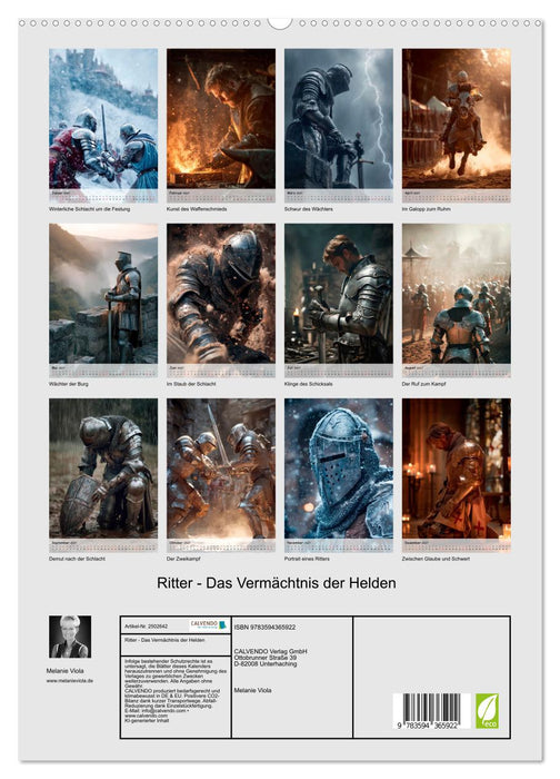Ritter - Das Vermächtnis der Helden (CALVENDO Premium Wandkalender 2027)