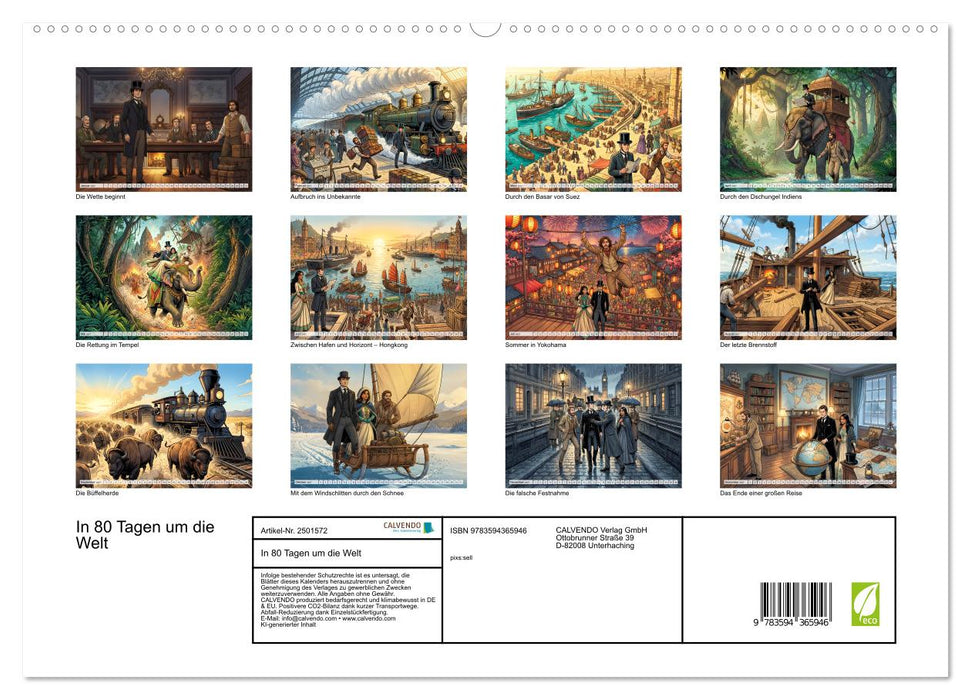 In 80 Tagen um die Welt (CALVENDO Premium Wandkalender 2027)