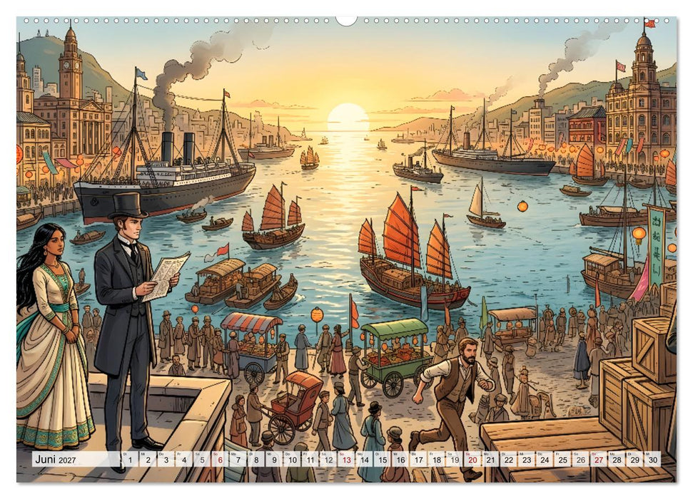 In 80 Tagen um die Welt (CALVENDO Premium Wandkalender 2027)