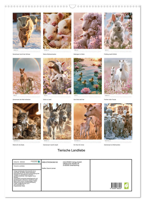 Tierische Landliebe (CALVENDO Wandkalender 2027)