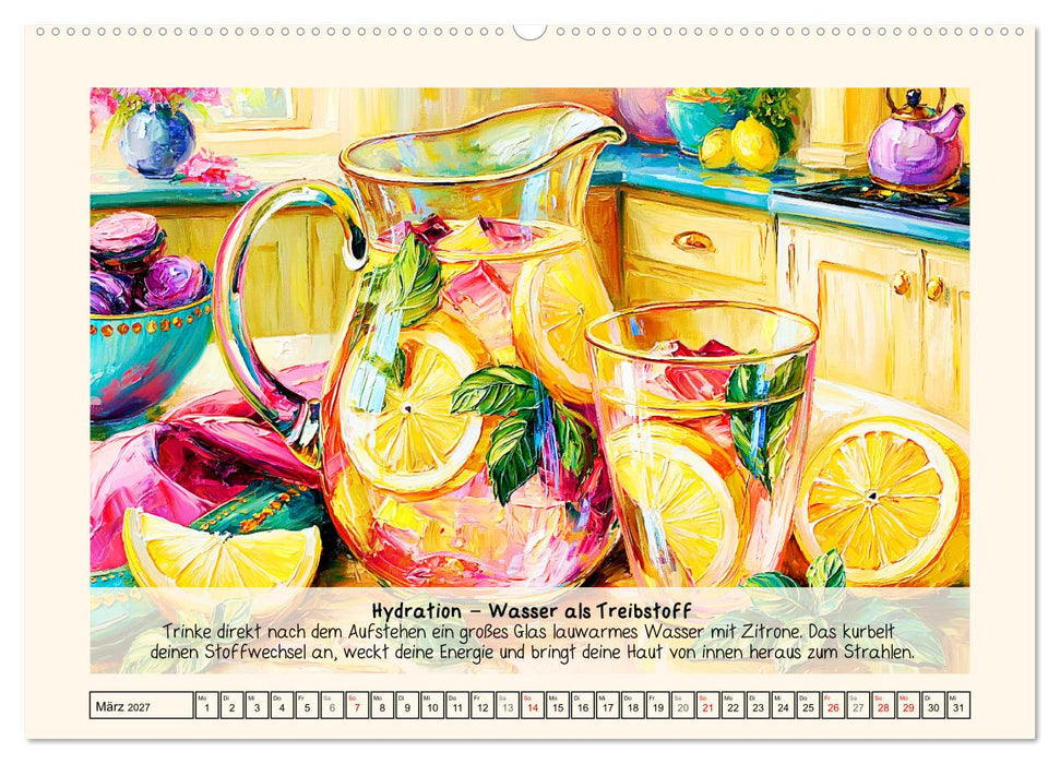 Dein Glow Up. Monate voller gesunder Routinen und Rituale (CALVENDO Premium Wandkalender 2027)