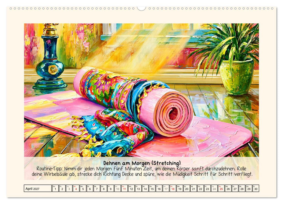 Dein Glow Up. Monate voller gesunder Routinen und Rituale (CALVENDO Premium Wandkalender 2027)