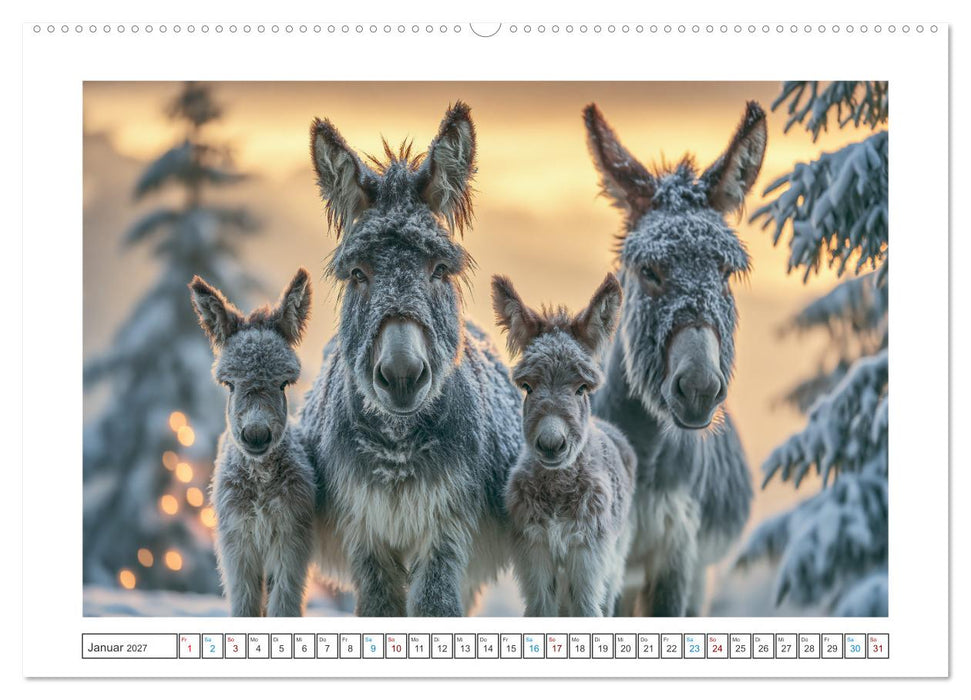 Eselliebe (CALVENDO Wandkalender 2027)