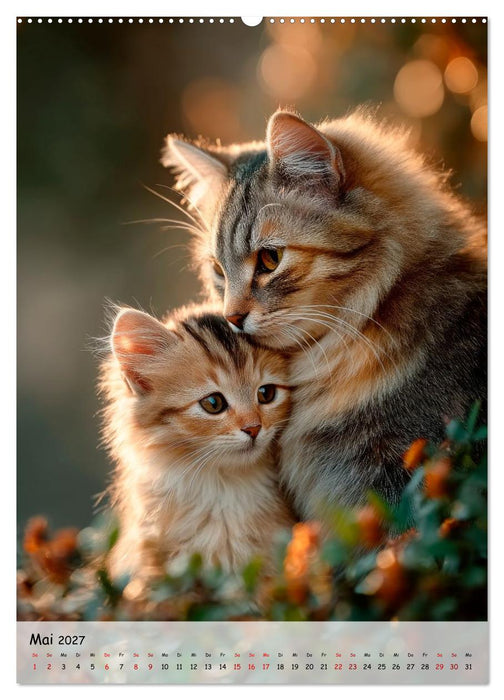 Katzenbabys - Kleine Pfoten, große Herzen (CALVENDO Wandkalender 2027)
