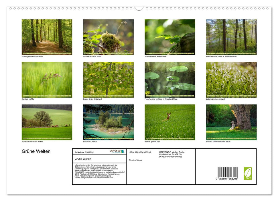 Grüne Welten (CALVENDO Premium Wandkalender 2027)