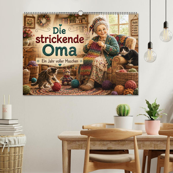 Die strickende Oma (CALVENDO Wandkalender 2027)