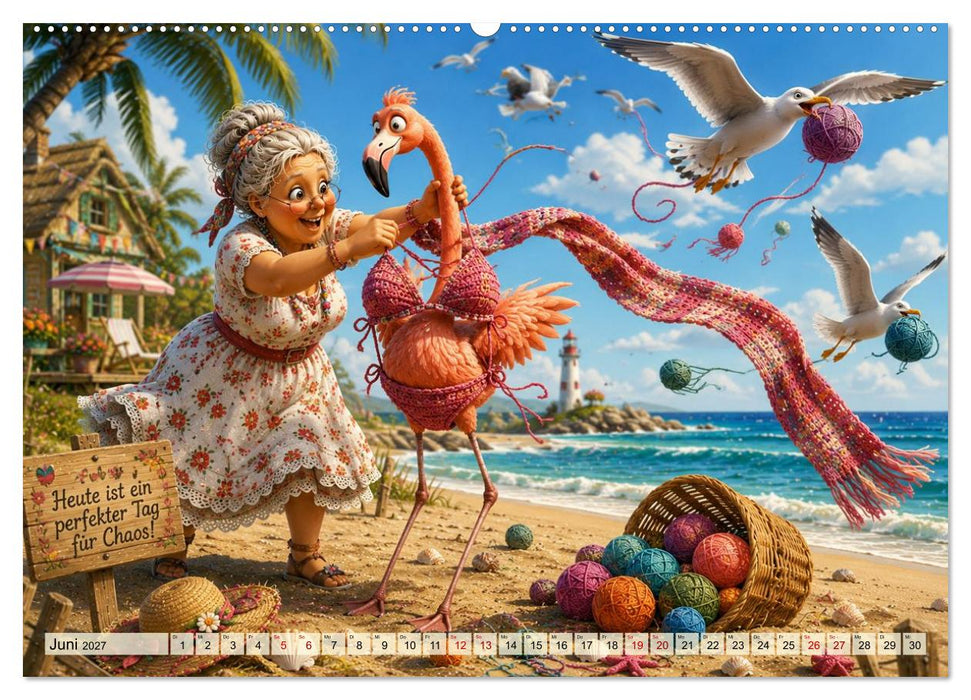 Die strickende Oma (CALVENDO Wandkalender 2027)