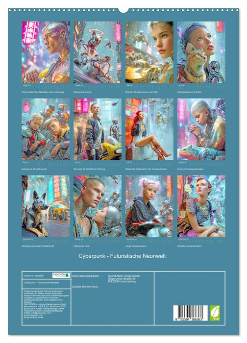 Cyberpunk - Futuristische Neonwelt (CALVENDO Premium Wandkalender 2027)