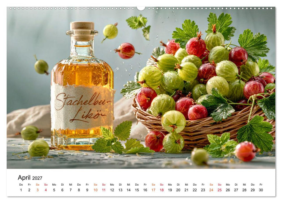 Liköre - Frucht. Frisch. Frech. (CALVENDO Premium Wandkalender 2027)